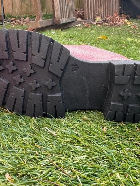 INTENTIONALLY BLANK Pink Chunky Lace-Up Platform Loafers size 38 - Picture 5 of 8